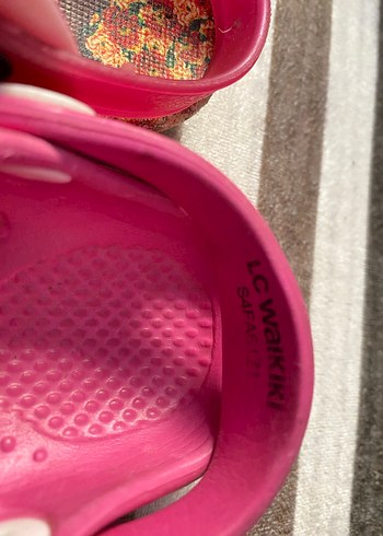 Kız Çocuk Pembe Pop Art Terlik ve Sandalet - Görsel 3