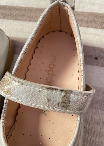 Kız Çocuk Beyaz Tokalı Babet Ayakkabı - Görsel 3