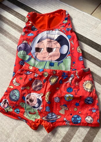 Çocuk Renkli baxer atlet takım - Görsel 4