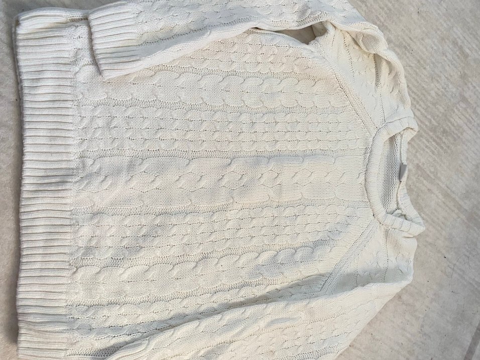 4 tane Beyaz Nakışlı Çocuk KAZAK - Görsel 2