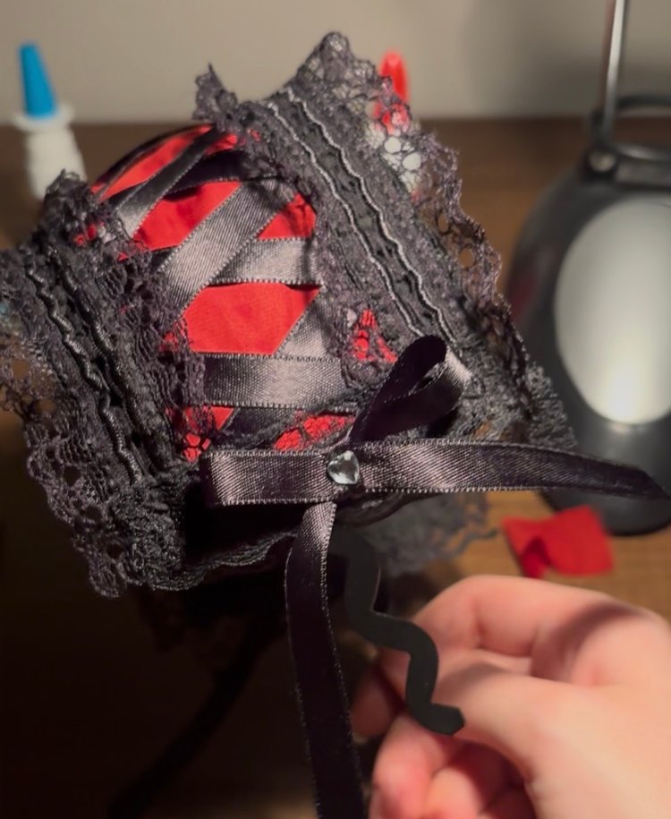 Gotik Lolita EGL dantelli taç / saç bandı - Görsel 3