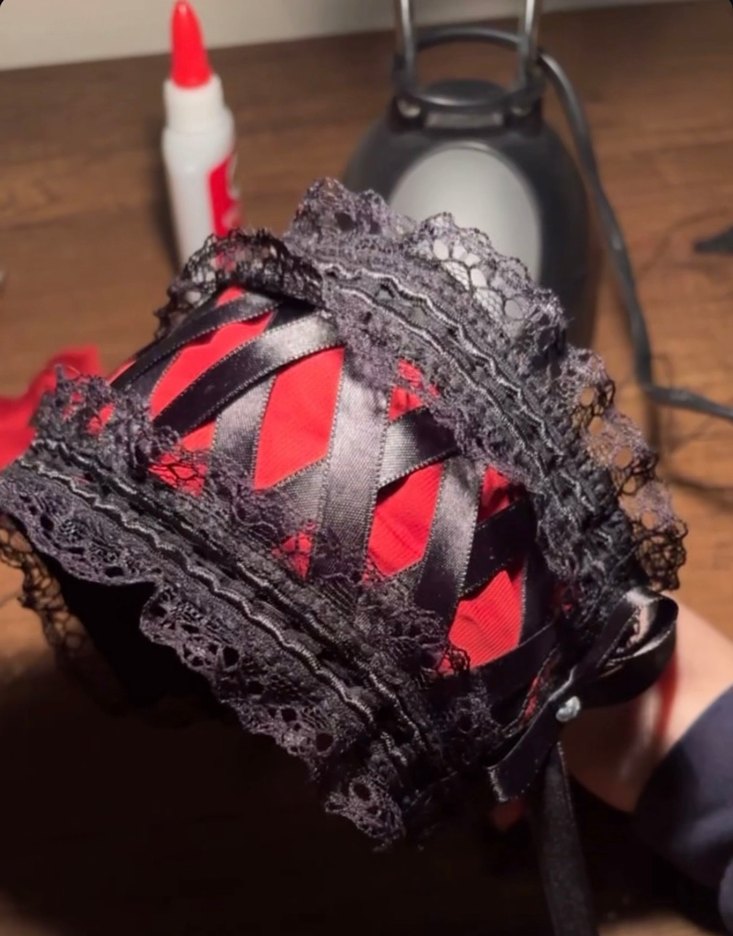 Gotik Lolita EGL dantelli taç / saç bandı - Görsel 2