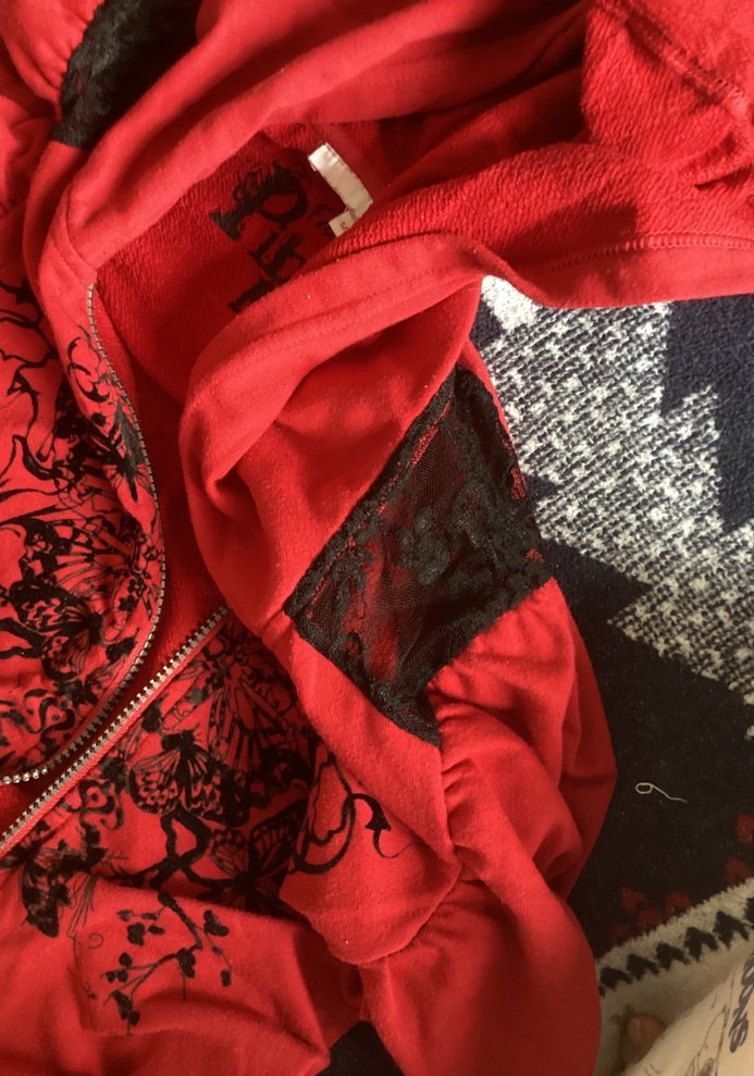 Gotik y2k hırka dantel detaylı - Görsel 5