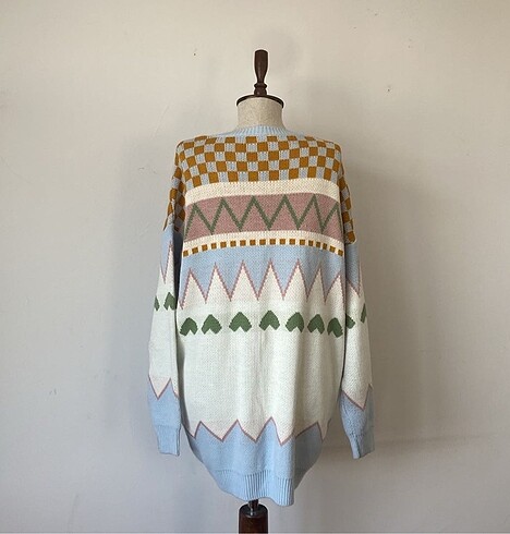 l Beden Oversize Hırka Yeni
