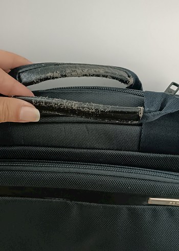 Beden Samsonite Fermuarlı Siyah Erkek Evrak Çantası