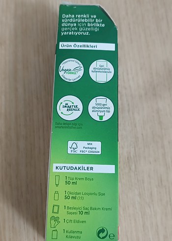 Doğal Renkler Kalıcı Saç Boyası 3-68 Kızıl Çikolata - Görsel 6