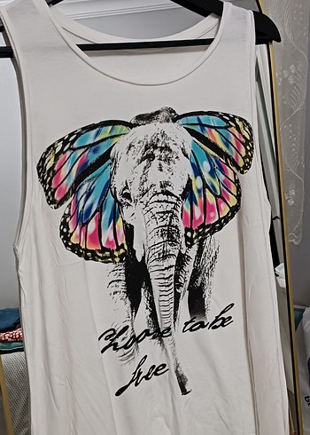 Kelebek Kanatlı Fil Desenli Hamile Tişörtü - Görsel 2