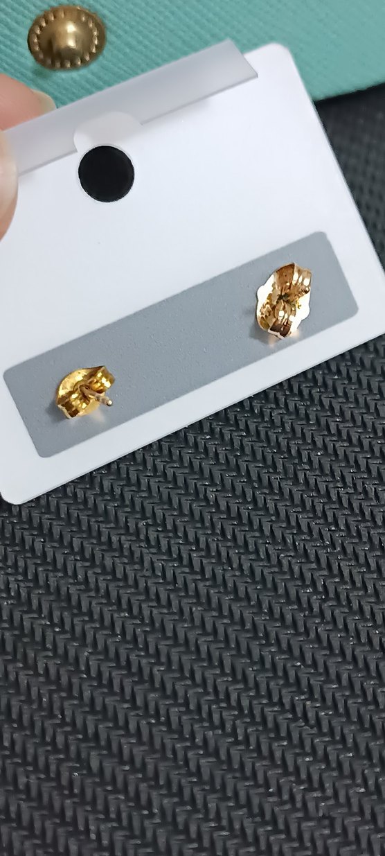 Altın Renkli Mini Yıldız Küpeler(çelik) - Görsel 4