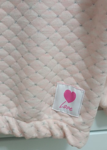 Kız Çocuk Pembe Örme Sweatshirt - Görsel 7