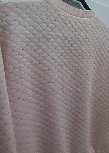 Kız Çocuk Pembe Örme Sweatshirt - Görsel 8