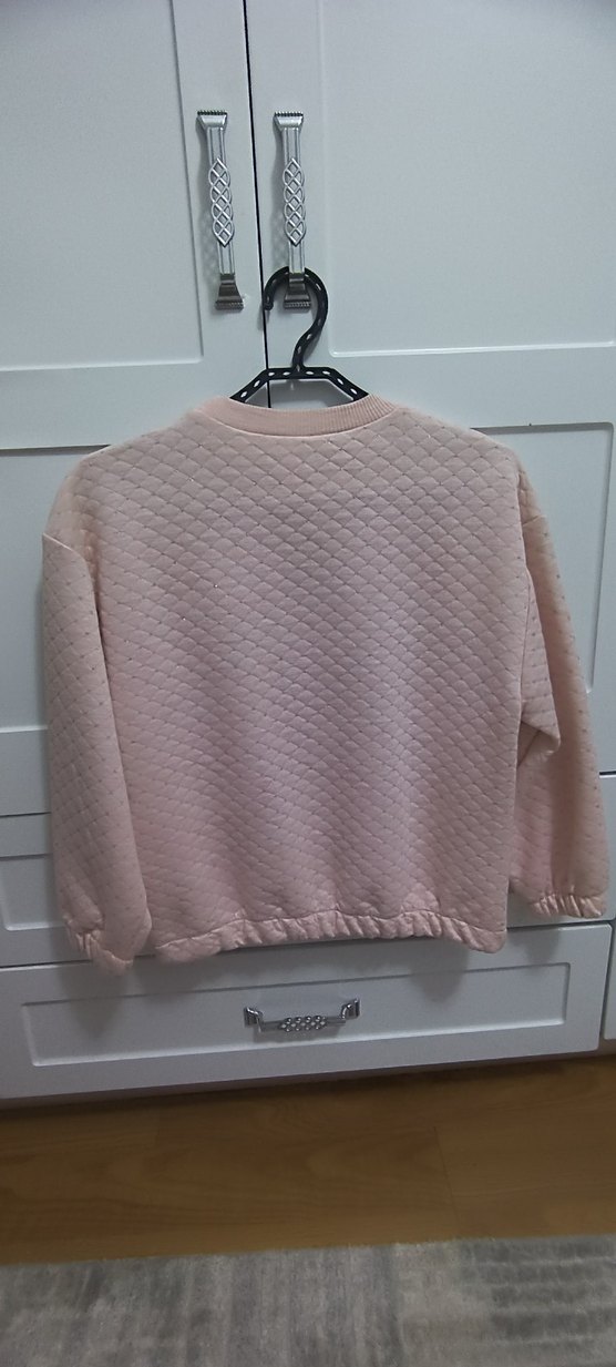 Kız Çocuk Pembe Örme Sweatshirt - Görsel 3
