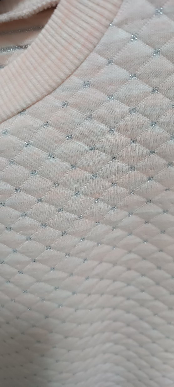 Kız Çocuk Pembe Örme Sweatshirt - Görsel 5