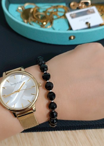 Siyah Boncuklu Gotik Bileklik - Görsel 4