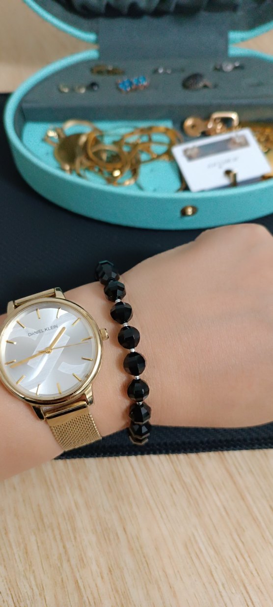 Siyah Boncuklu Gotik Bileklik - Görsel 4