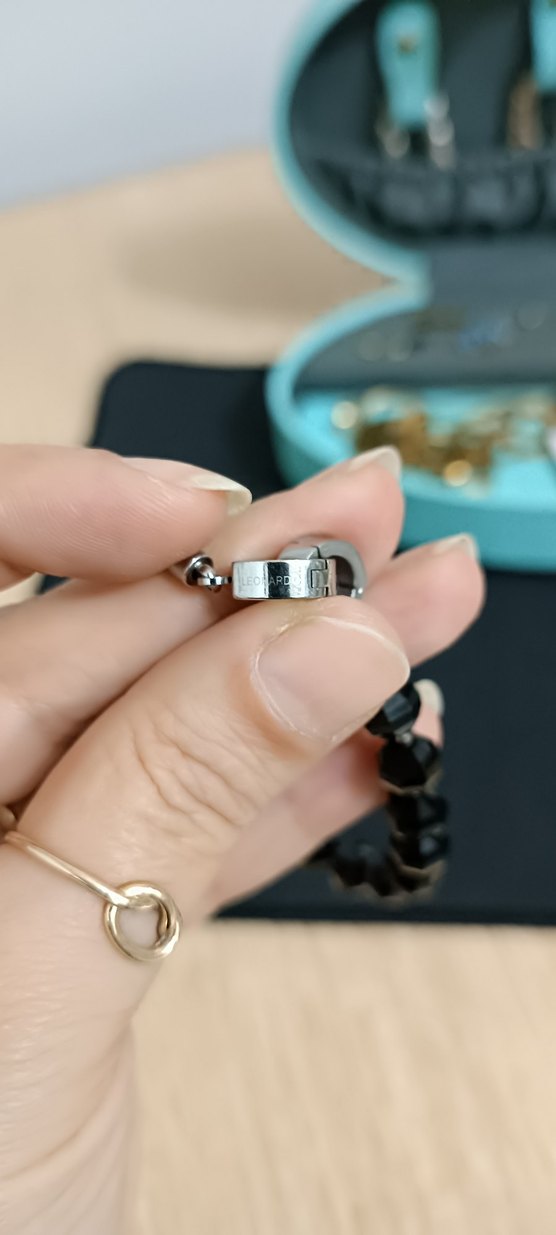 Siyah Boncuklu Gotik Bileklik - Görsel 3