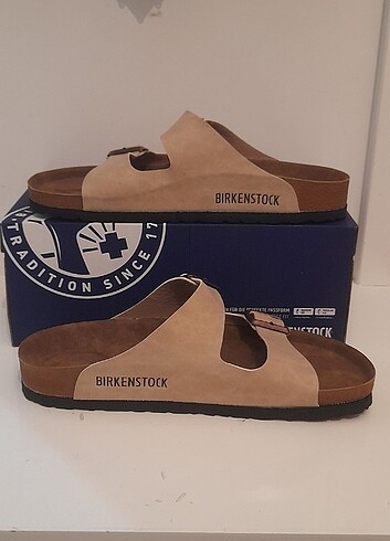 Birkenstock Erkek Bej Süet 41 Numara