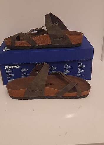 Birkenstock Kadın Haki Parmakarası Süet 