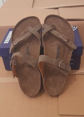 Birkenstock Birkenstock Bayan Vizon Parmakarası Süet 