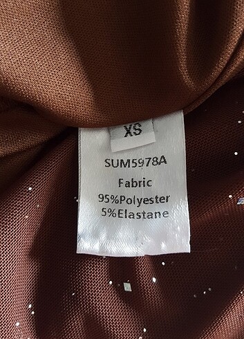 xs Beden kahverengi Renk Mini boy elbise