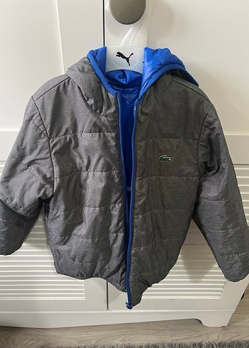 Lacoste çift taraflı Fermuarlı Erkek çocuk mont - Görsel 2