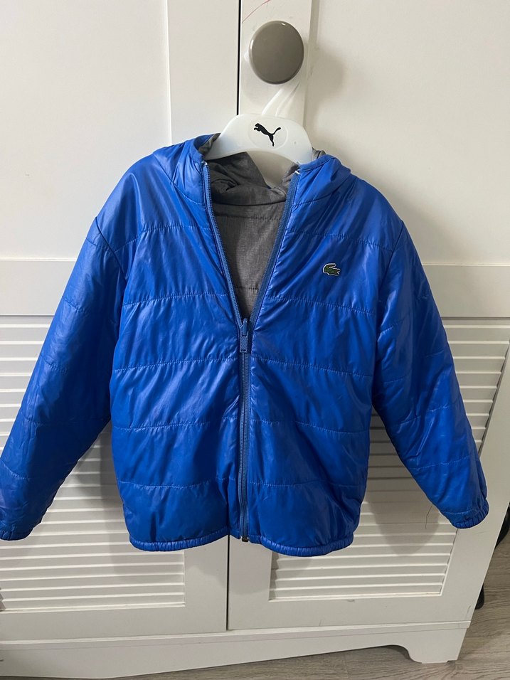 Lacoste çift taraflı Fermuarlı Erkek çocuk mont - Görsel 4