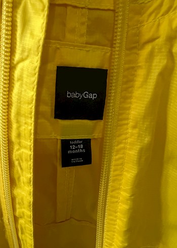 Sarı Kapüşonlu Erkek Çocuk Yağmurluk - Görsel 2