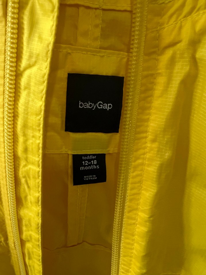 Sarı Kapüşonlu Erkek Çocuk Yağmurluk - Görsel 2