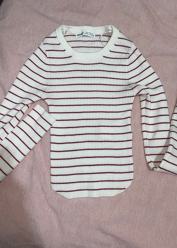 Pull and Bear Çizgili bluz