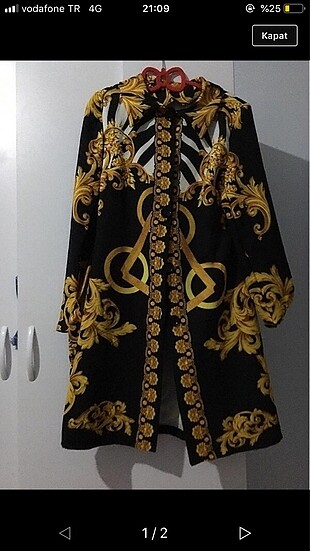 Versace crep şeklinde blazer ceket