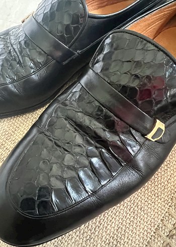 Klasik Siyah Derisi parçalı  Erkek Ayakkabı - Görsel 3