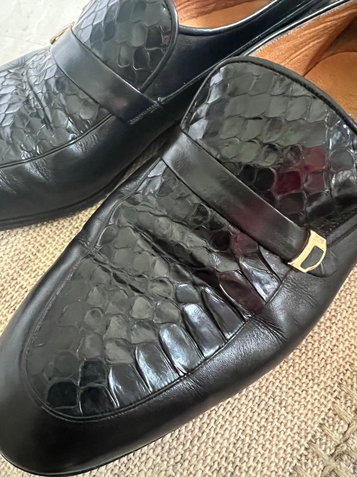 Klasik Siyah Derisi parçalı  Erkek Ayakkabı - Görsel 3