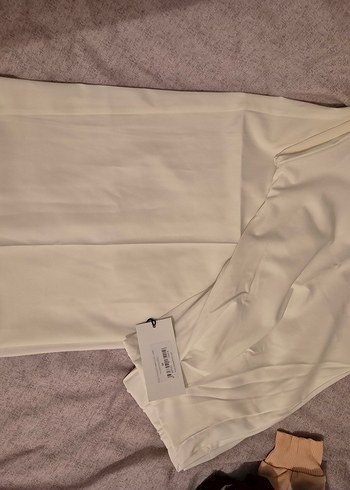 Bej Kadın Kumaş Pantolon - Görsel 2