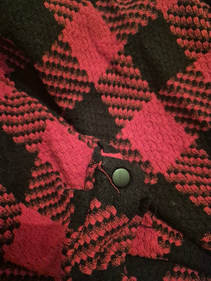 kırmızı ekose oduncu gömlek - Görsel 4