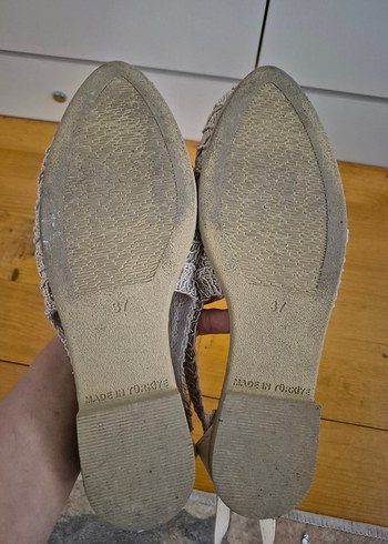 bej hasır babet - Görsel 2