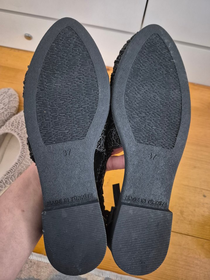 siyah hasır babet - Görsel 2