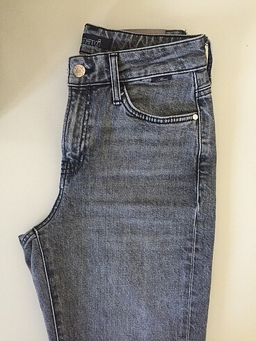 27 Beden gri Renk Mavi jeans
