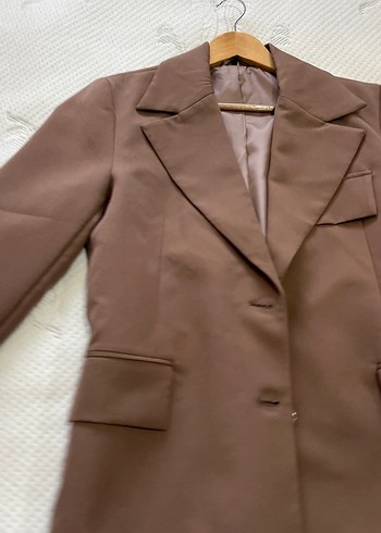 Kahverengi blazer - Görsel 2