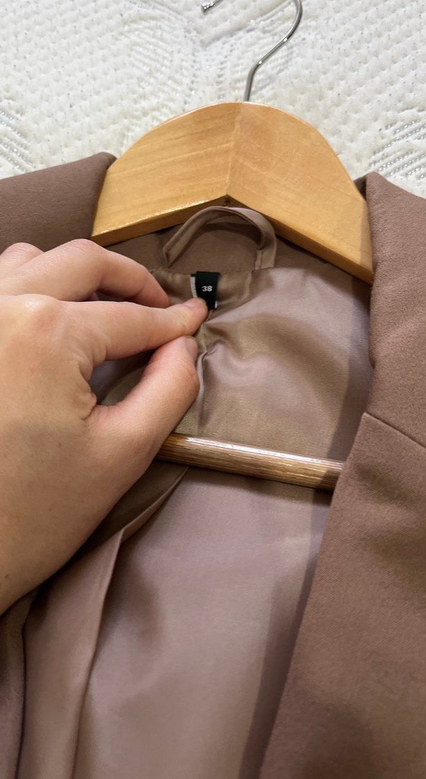 Kahverengi blazer - Görsel 4