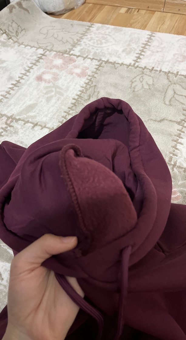 Murdum Kadın Yumuşak Kumaş Kapüşonlu Sweatshirt - Görsel 4