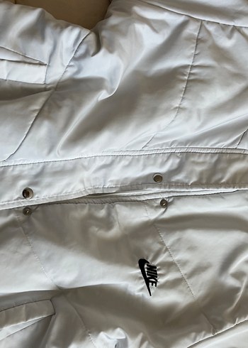 Beyaz Fermuarlı Kadın Ceket mont - Görsel 3
