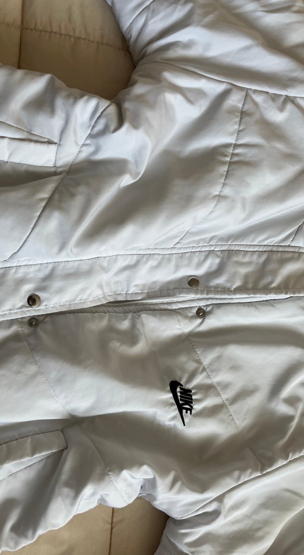 Beyaz Fermuarlı Kadın Ceket mont - Görsel 3