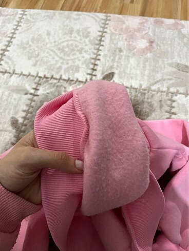 m Beden pembe Renk Tek omuz pembe sweat