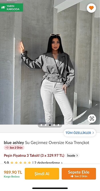 Kısa trençkot