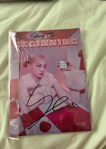 Orjinal imzalı CLC YEEUN the beginning albümü kpop