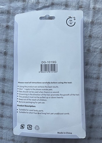 Gri Tüy Fırçası - Kediler ve Köpekler İçin - Görsel 2