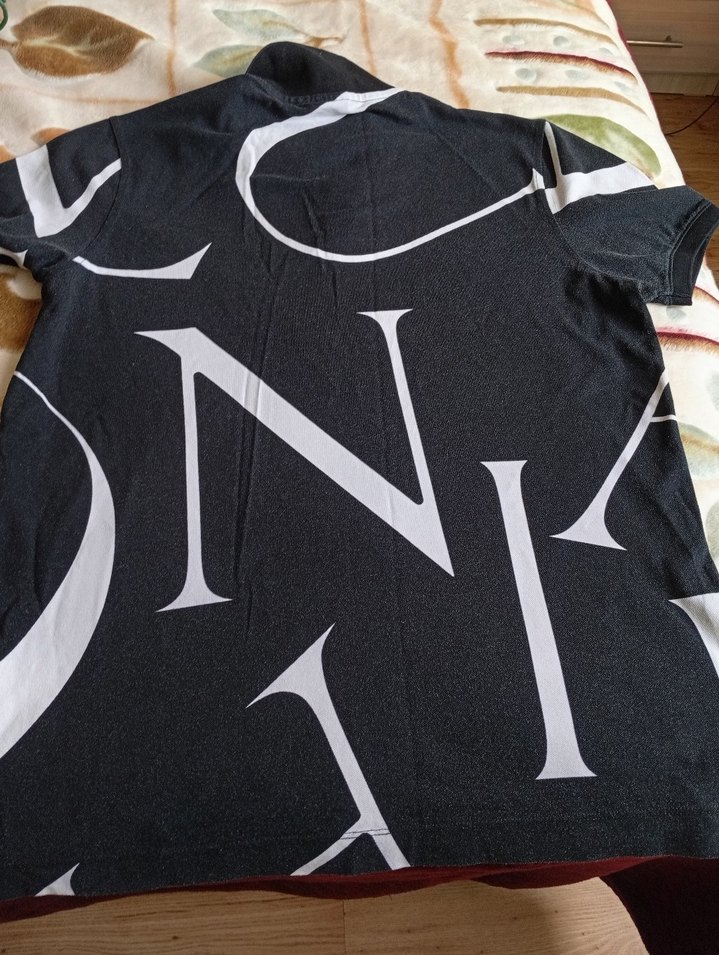 Düğmeli Siyah Gri Baskılı Erkek Polo Tişört - Görsel 4