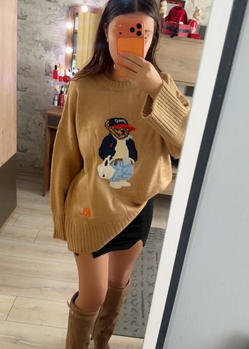 Polo Ralph Lauren Oversize Camel Kazak Rahat Ve Sik