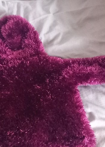 mor Kapüşonlu kız cocuk hırka mont - Görsel 3