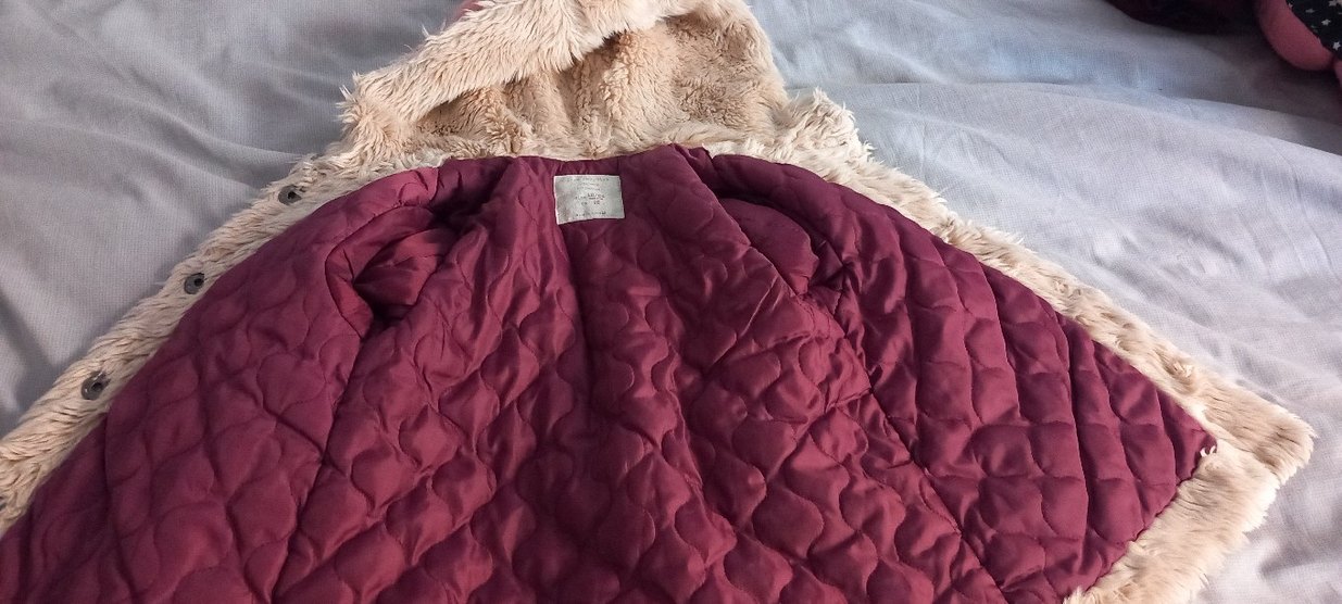 Kürklü Pembe Kız Çocuk Ceketi - Görsel 4