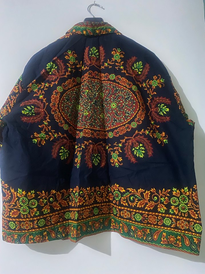 Etnik desenli oversize gömlek - Görsel 2